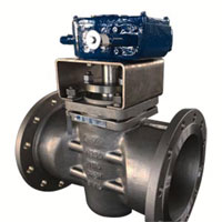 ASTM A351 CF8M Plug Valve, 10IN, 120LB, Gear Operator, Flanged